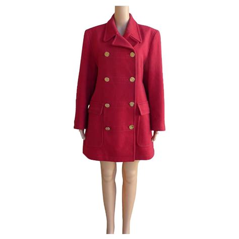 yves saint laurent jacket women's|red Yves Saint Laurent Coats for Women .